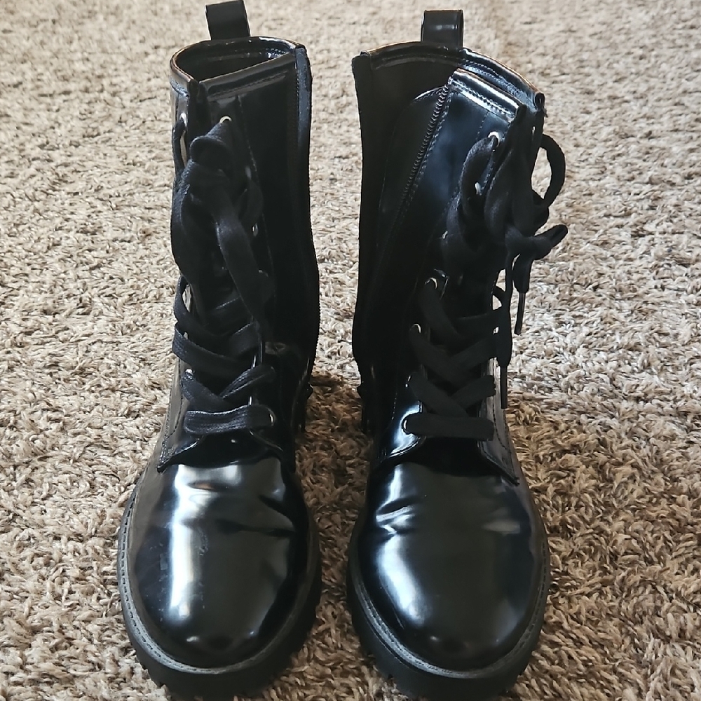 H&M Black Rugged Sole Boots